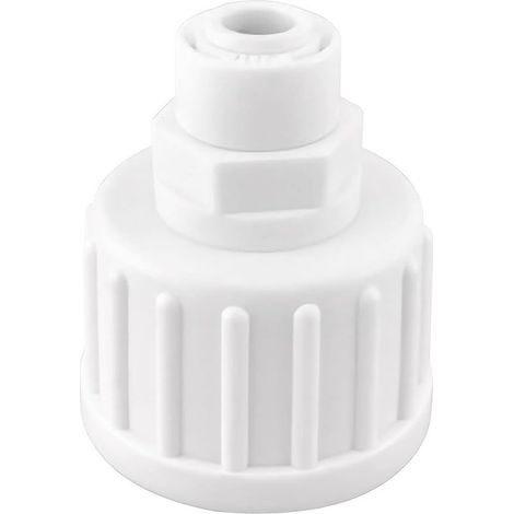 Raccord monobloc pour purificateur d'eau, filetage interne 3/4 pouce vers raccord rapide 1/4 pouce, raccord pour tuyau de réfrigérateur (1/4)