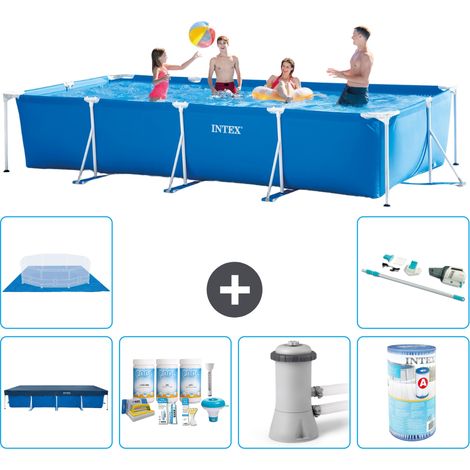 Intex Piscina con struttura Rettangolare - 450x220x84 cm - 7-pezzi S40285 (1/5)