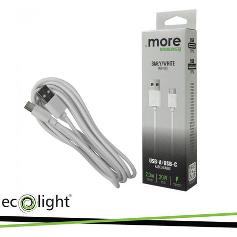 CAVO USB-A/USB-C BIANCO 2MT