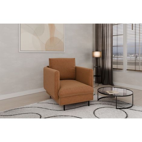 Sessel Designersessel HELMER Stoff Vibe Terracotta (1/2)