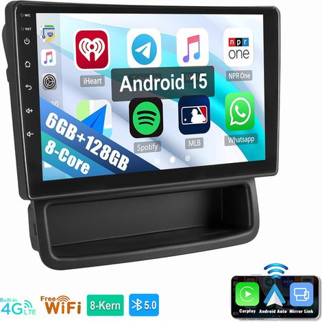 8 cœurs Autoradio Android 15 4G LTE GPS BT Pour Opel Vivaro A Renault Trafic 2010-2014 6+128G (1/5)