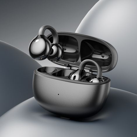 Casque Bluetooth à conduction osseuse M108 avec clip d'oreille et autonomie ultra longue et réduction du bruitCouleur de l'étain (1/5)