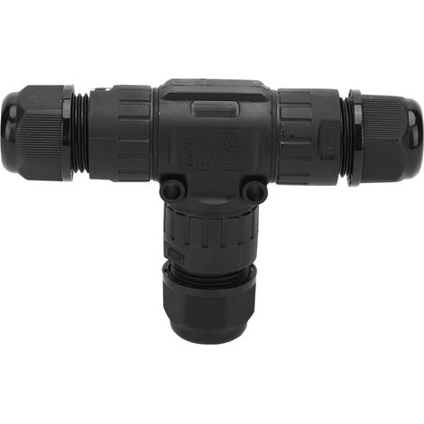 Connecteur étanche 3 broches IP68 M20T-3P pour jonction de câble électronique extérieur 9-12mm