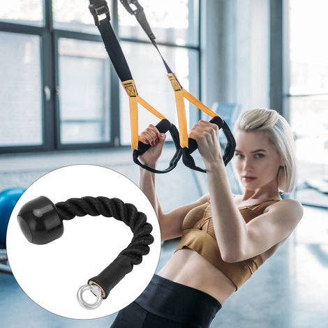 Corde de Triceps Antidérapante en Caoutchouc Résistant - Équipement de Fitness Pratique pour Musculation (1/5)