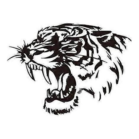 autocollants réfléchissants tête de tigre pour capot de voiture (28 cm x 28 cm) (1/5)
