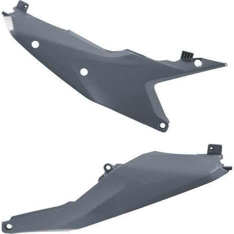Pannelli laterali posteriori Polisport per KTM SX SXF XC EXC XCF 23 25 24, grigi, resistenti. (1/2)