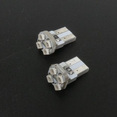 Ampoule LED 12V bleue culot T10 W2.1X9.5D RMS pour scooter moto (1/4)