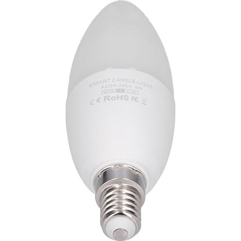 Ampoule LED E14 WiFi Intelligente Lumineuse Domestique Commande à Distance App Compatible Tuya Blanc Froid 85-265V (1/5)