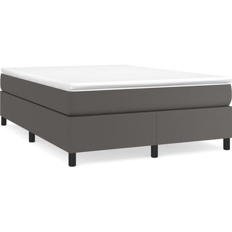 Maison Exclusive - Boxspringbett mit Matratze Grau 160x200 cm Kun