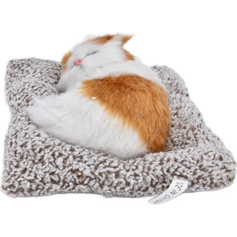 Chaton en peluche douce, cadeau pour enfants, décoration de table ou de voiture au charbon actif (1/5)