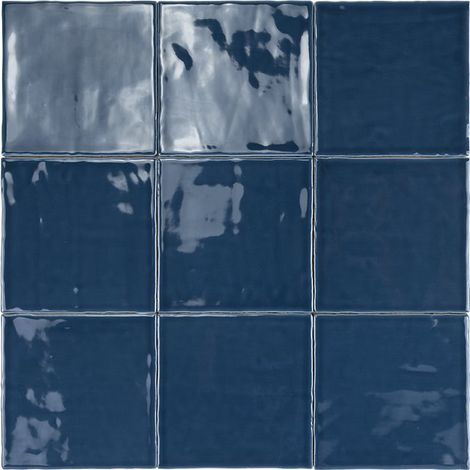 Carrelage Mur Ceramic Connection Blue Brillante 13x13 cm