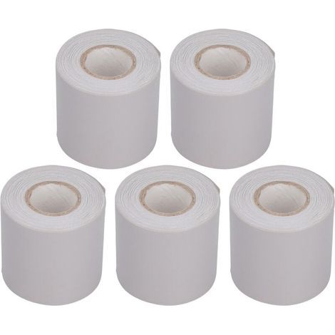 Lot de 5 rubans d'étanchéité pour conduits de climatisation, tuyaux en cuivre, PVC, isolation pour climatiseur, ruban résistant à la traction, largeur 60 mm (1/4)