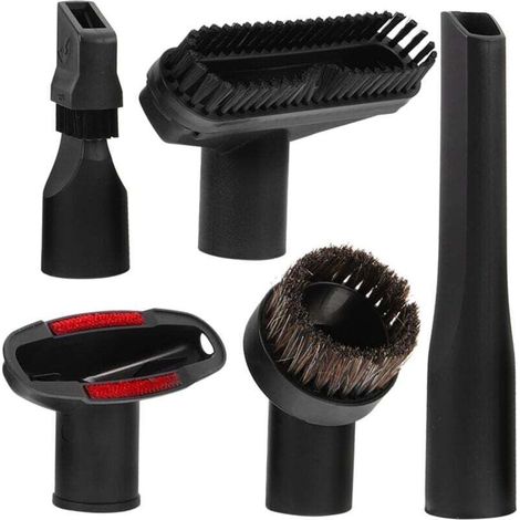 5-teiliges Staubsauger-Aufsatzset, Staubsaugeradapter, Bürste, Staubsaugerdüse, kleine Staubsaugerdüse, Zubehör für Zentralstaubsauger, Bodenreinigungsdüse
