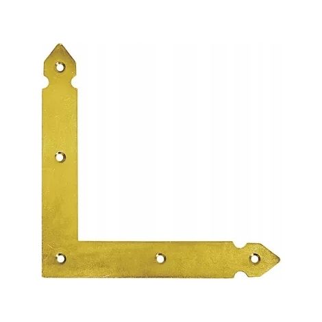 Equerre Plate Domax NAO1, Angle Metallique Galvanise, 150 x 150 x 25 x 2,0 mm