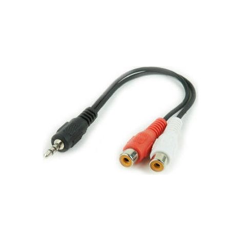 Cable Audio GEMBIRD Conector 3,5MM A 2X RCA 0,2M (1/2)