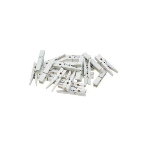 Clip bianche da 3,5 cm, 20 pezzi