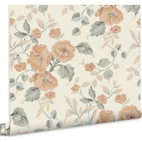 Laura Ashley Alyworth Trail Vliestapete Apricot 10mx52cm (1/4)