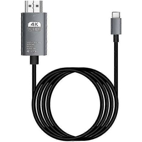 Adaptateur convertisseur USB-C vers HDMI HD pour TV, câble USB mâle-mâle compatible 4K 60 Hz/30 Hz HDMI, convient aux projecteurs, PC, ordinateurs portables, etc. - MXBC