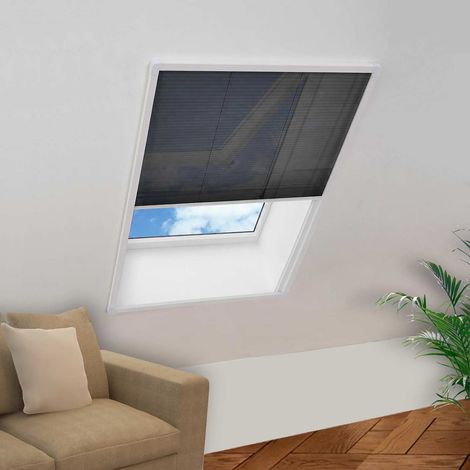 141129 vidaXL Plisse Insect Screen Window 80 x 160 cm (1/5)