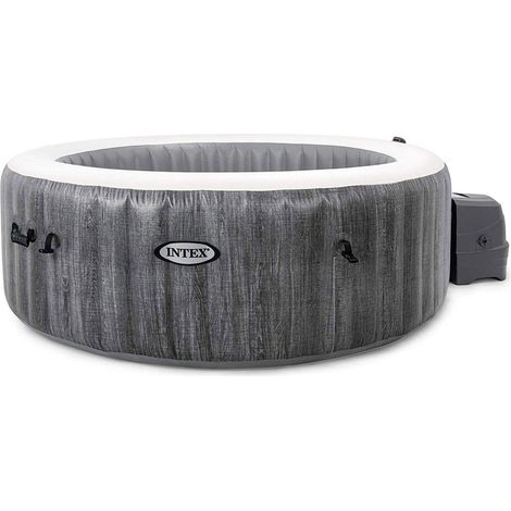 Spa gonfiabile idromassaggio 4 posti con WiFi, luce LED e poggiatesta, diametro 196 cm altezza 71 cm riscaldamento 40°C - Intex