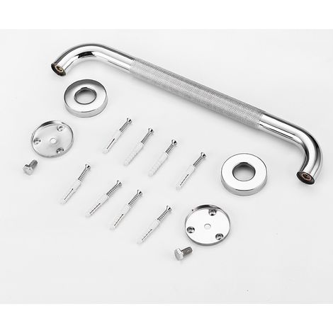 Barre Appui de Salle de Bain 40cm Barre de Maintien WC Antidérapant Poignée de Douche en Acier Inox avec Vis (1/5)