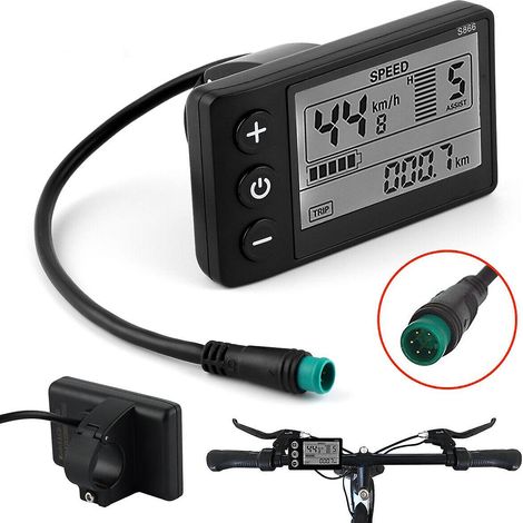 Nouvel écran LCD pour vélo électrique 24V/36V/48V