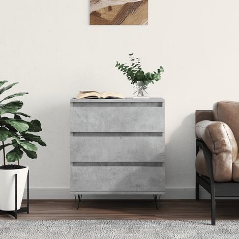 Sideboard Betongrau 60x35x70 cm Holzwerkstoff