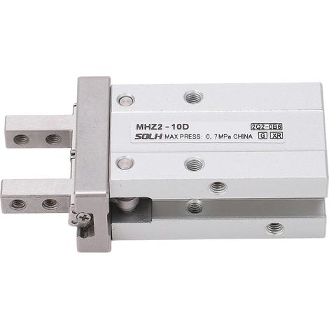 SMC-Typ Pneumatik-Fingerzylinder aus Metall mit Parallelgriff, kleiner Luftzylinder, M3x0,5 mm Gewinde