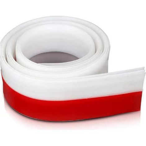 Lot de 2 joints bas de porte autocollants, coloris blanc, largeur 50 mm, 1 m par rouleau (1/5)