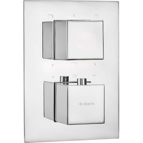 Deante Elemento exterior cromado para caja termostática