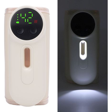 Wiederaufladbarer Flaschenwärmer mit Nachtlicht, 8000 mAh, präziser Temperaturregelung und tragbarer Bauweise für Flaschen bis 70 mm Durchmesser