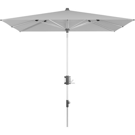 Doppler Sonnenschirm / Mittelmastschirm "Apoll 230 x 150 cm", light grey, Bezug 100 % Polyester, Gestell aus Aluminium, 7 kg Sonnenschirm / Mittelmastschirm "Apoll 240 x 240", light grey, 240 x 240 cm (1/5)