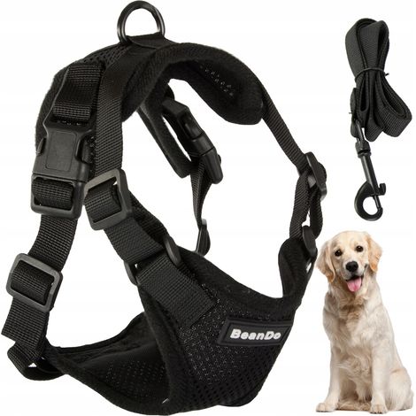 Imbracatura per cani XL anti-trazione nero (100) GABA (1/5)