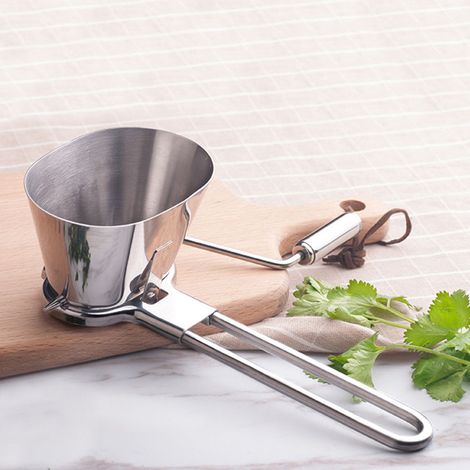 Hachoir à coriandre manuel en acier inoxydable, moulin à herbes et épices, outils de broyage de légumes (1/5)