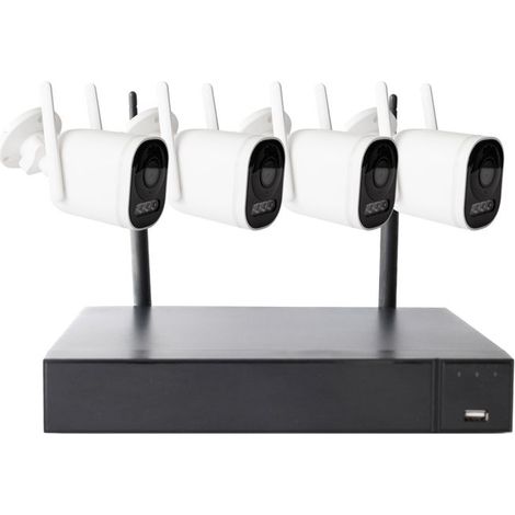 Kit de vidéosurveillance - PNI - PNI-WF662-S - NVR 4 canaux - 4 caméras 2MP (1080p) - IP65 (1/4)