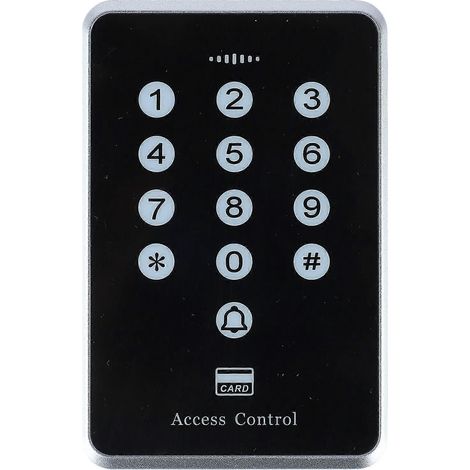Système de contrôle d'accès RFID avec clavier de contrôle d'accès, 1000 utilisateurs, portes doubles, WG26 34, convient aux bureaux à domicile. (1/4)