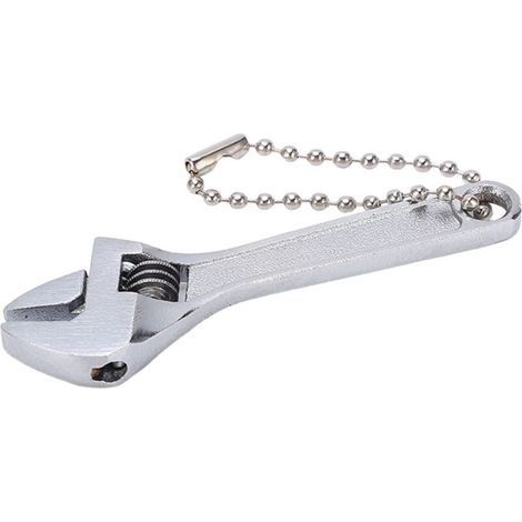 Céreuse de Trousseau Galvanisée Réglable Strong Ajustement pour Mini Spanner for Industrial Home 45 Steel (Placage d'argent de 2.5 pouces) (1/4)
