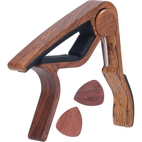 Capo de Guitare Silicone Insonorisé Portable à Ressort pour Guitare Acoustique (1/5)