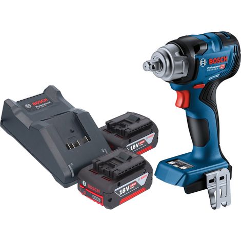 Bosch GDS 18V-330 HC Avvitatore a impulsi professionale a batteria 18 V 330 Nm 1/2" brushless + 2x batteria ricaricabile 4,0 Ah + caricabatterie