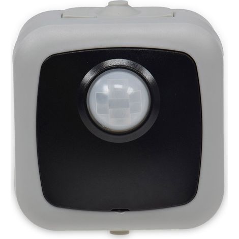 DELPHI Détecteur de mouvement pour pièces humides, IP44, montage en saillie, 500 W, 250 V (1/3)
