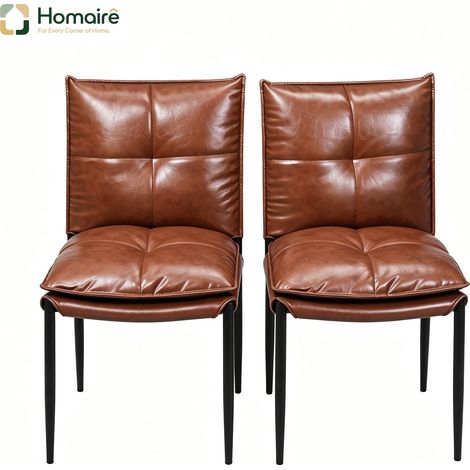Esszimmerstuhl aus schwarzem Oxford-Metall, 48 x 55 x 87 cm HOMAIRE (1/5)