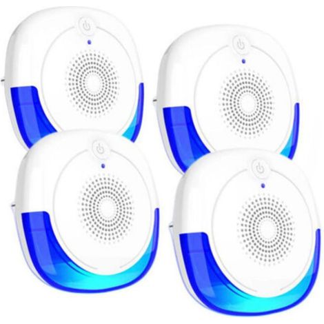 Répulsif ultrasonique - - Lot de 4 - Anti-souris - Anti-rats - Anti-moustiques - Anti-fourmis - Anti-araignées (1/5)