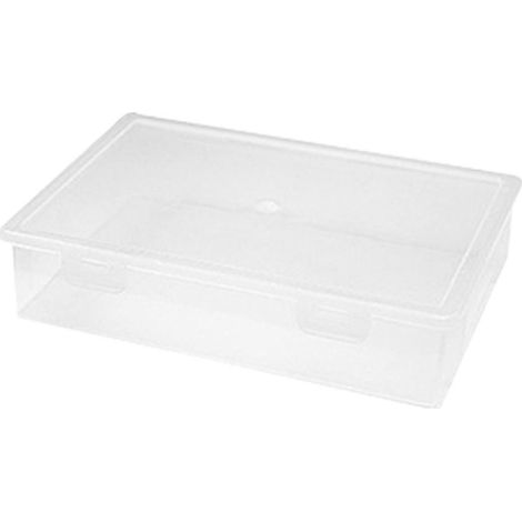 Transparente quadratische Aufbewahrungsbox für Dokumente, A4-Format, S-- (1/5)