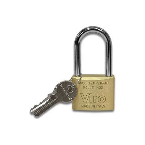 Viro 313 Lucchetto Ottone 50mm ad Arco L 48mm