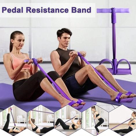 Bande de résistance avec pédale pour le yoga et les étirements. (1/5)