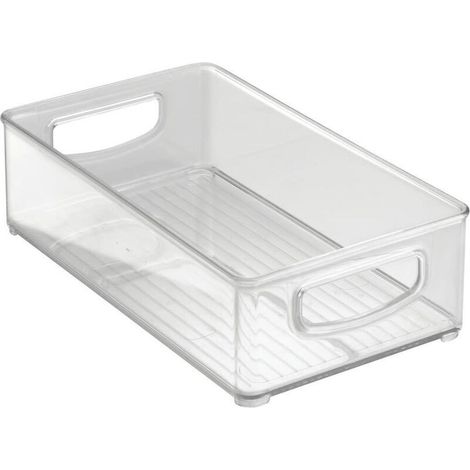 Organiseur Frigo Cusine, Rangement Transparent Ensemble de Rangement Bac Rangement Frigo Boîte de Rangement pour Le réfrigérateur, la Cuisine, Les armoires et Les comptoirs (1/4)