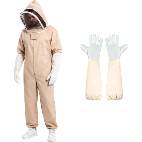 Combinaison intégrale d’apiculture pour homme taille XXL - Anti-piqûres - Protection contre les guêpes