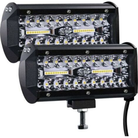 12V 300W 7-Zoll-LED-Arbeitsleuchte, IP67 wasserdicht, 27.000 lm LED-Nebelscheinwerfer, für Auto, LKW, Traktor, SUV, Boot (2 Stück)