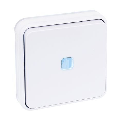 Interruttore a due vie luminoso incassato IP55 - OXXO Bianco