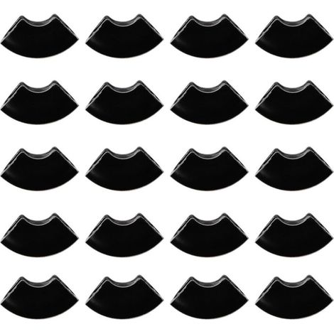 Pied de Table en Caoutchouc Noir U-Shaped Lot de 20pcs Protege Résistance à l'usure et Protection pour Pieds de Chaise et Table en Fer, pour Bureau et Restaurant (1/5)